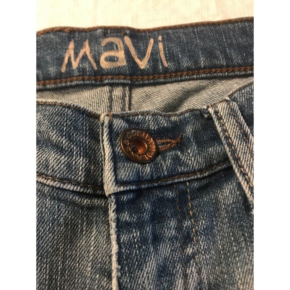 Mavi Women's Jeans Marie Super Low Flare Stretch Distressed Size 25 X 31 NWT - Picture 5 of 10